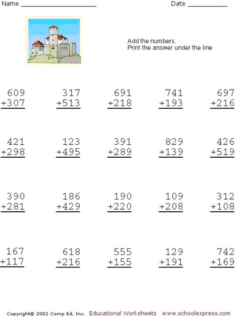 Topic: Addition of 3 Digit Numbers (With Carry Over).